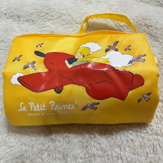 小王子造型購物袋 旅行收納袋 拉鍊手提袋 拉鍊收納袋 黃色款