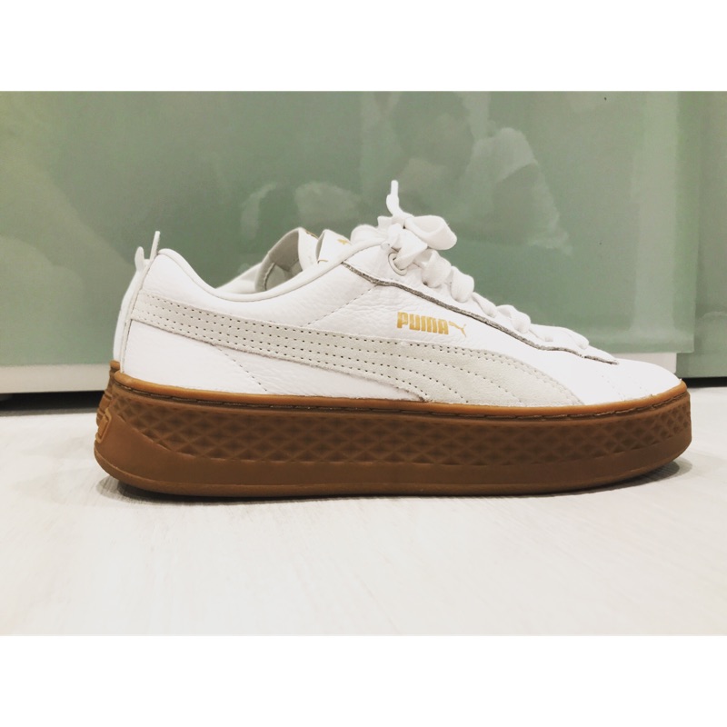 PUMA Basket Platform Core Women’s 女鞋 白色 膠底 墊高