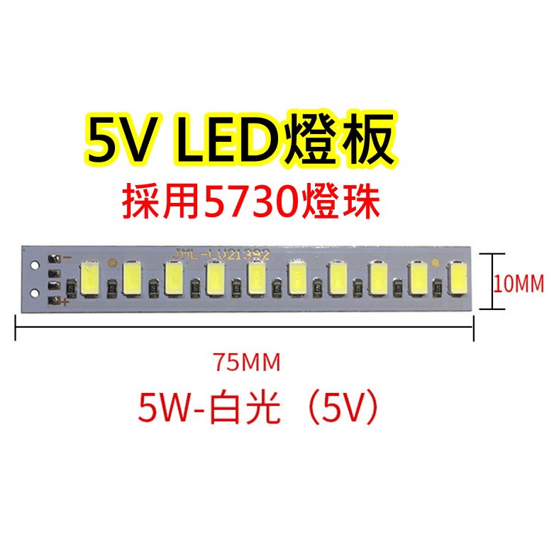 5V 5W 白光LED燈板【沛紜小鋪】LED USB燈板 LED燈條 模型 展示櫃 擺設品LED光源板 DIY料件