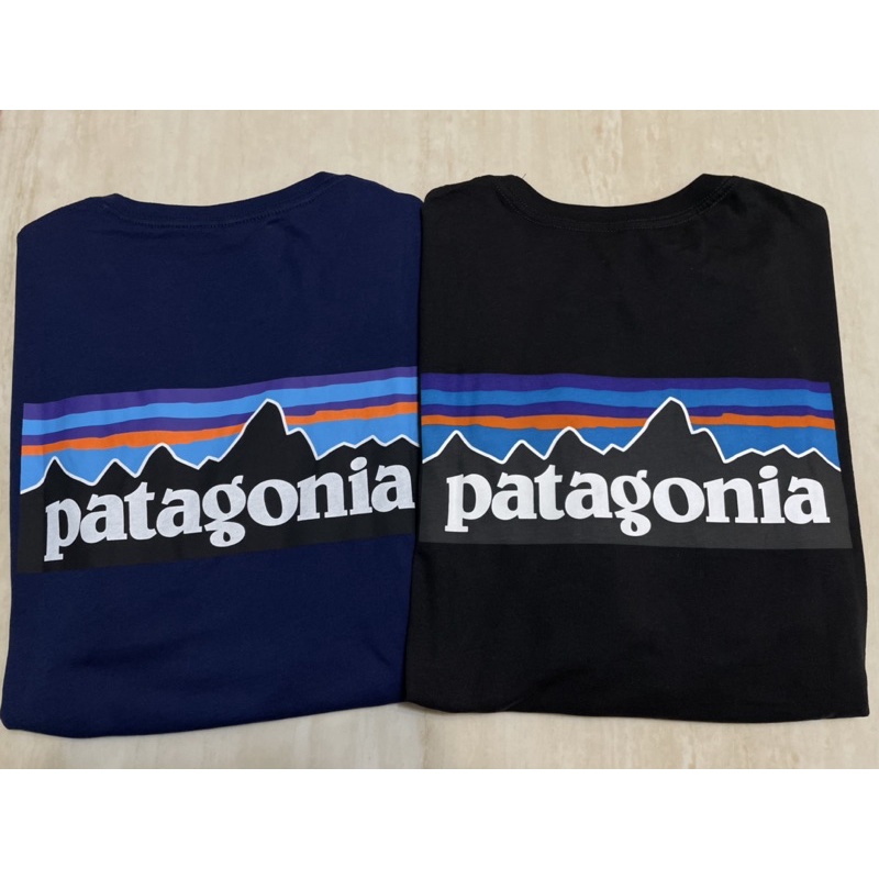 現貨 全新 含吊牌 Patagonia P-6 Logo Organic Cotton T-Shirt 有機棉 黑L