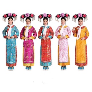 🌹手舞足蹈舞蹈用品🌹中國女古裝/格格裝/連身宮女服/購買價每套$1200元/出租價$400元