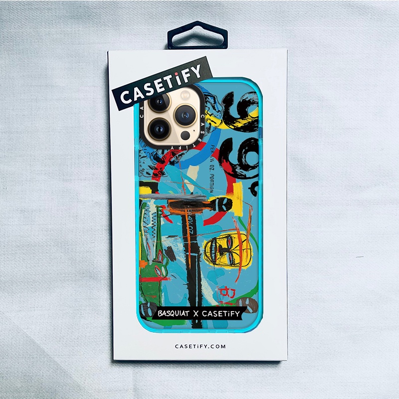 Casetify X 彩線塗鴉衛衣藍色手機殼 IPhone 13 12 11 Pro MAX Mini XS MAX X