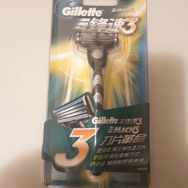 吉列 Gillette  鋒速 3 Mach3 刮鬍刀 非 舒適牌 schick