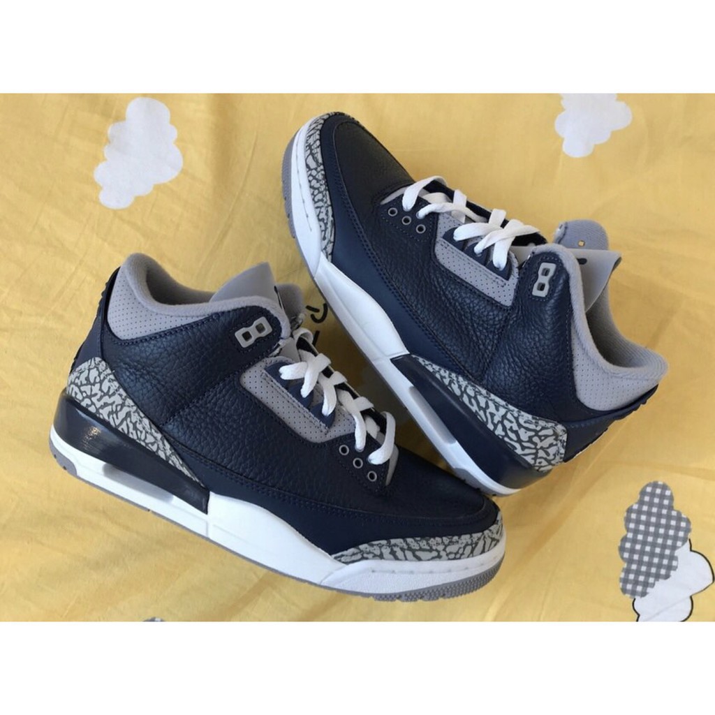 navy blue jordan 3