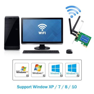 PCI-Express桌上型電腦內建無線網絡卡300Mbps無線wifi接收發射器8192EE