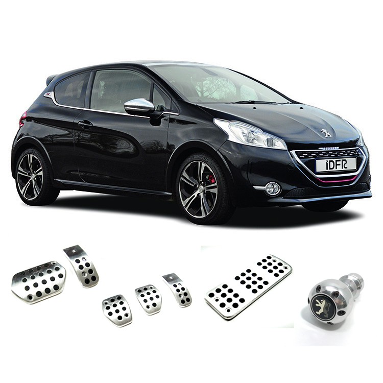 JR-佳睿精品 Peugeot 208 改裝 原廠型 金屬 止滑踏板 手排 自排 排檔頭 休息踏板 防滑 油門 煞車