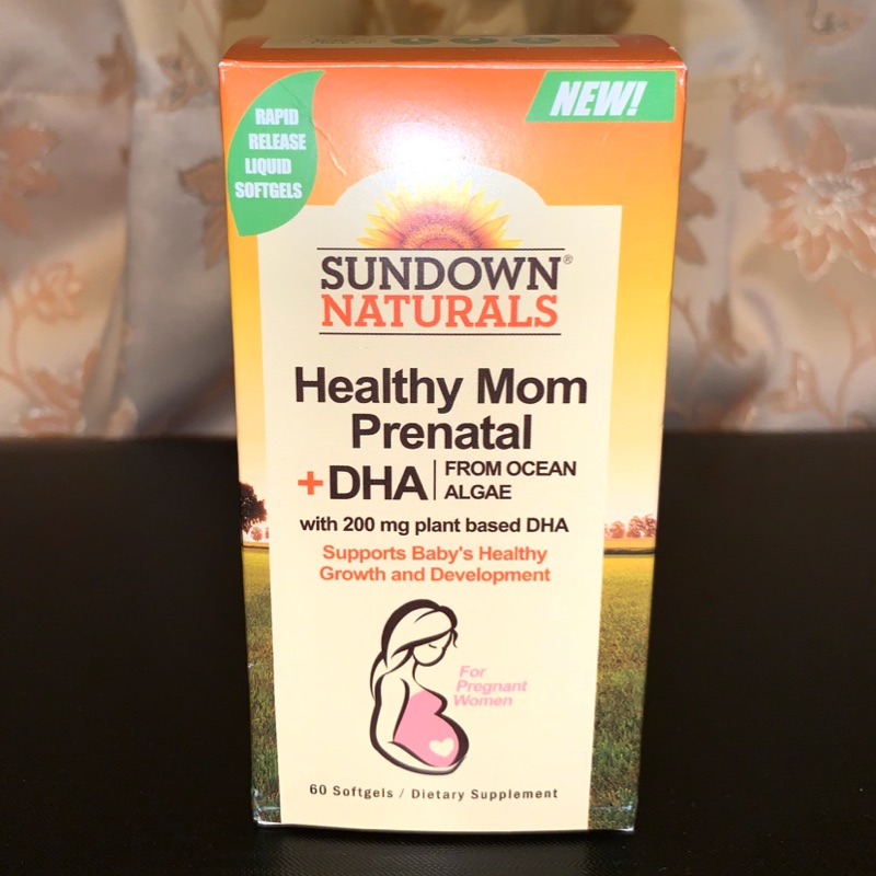 8月到期 Sundown 日落恩賜 SUNVITE孕婦專用加強型維生素+藻油DHA軟膠囊