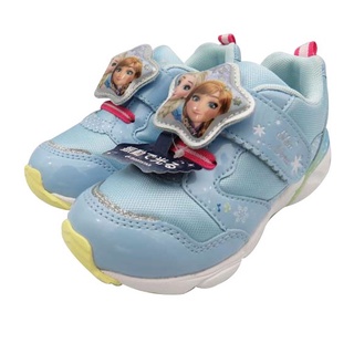 (2021/08現貨)日本月星Moonstar機能童鞋迪士尼聯名系列-冰雪奇緣電燈鞋款-水藍(14/15號)