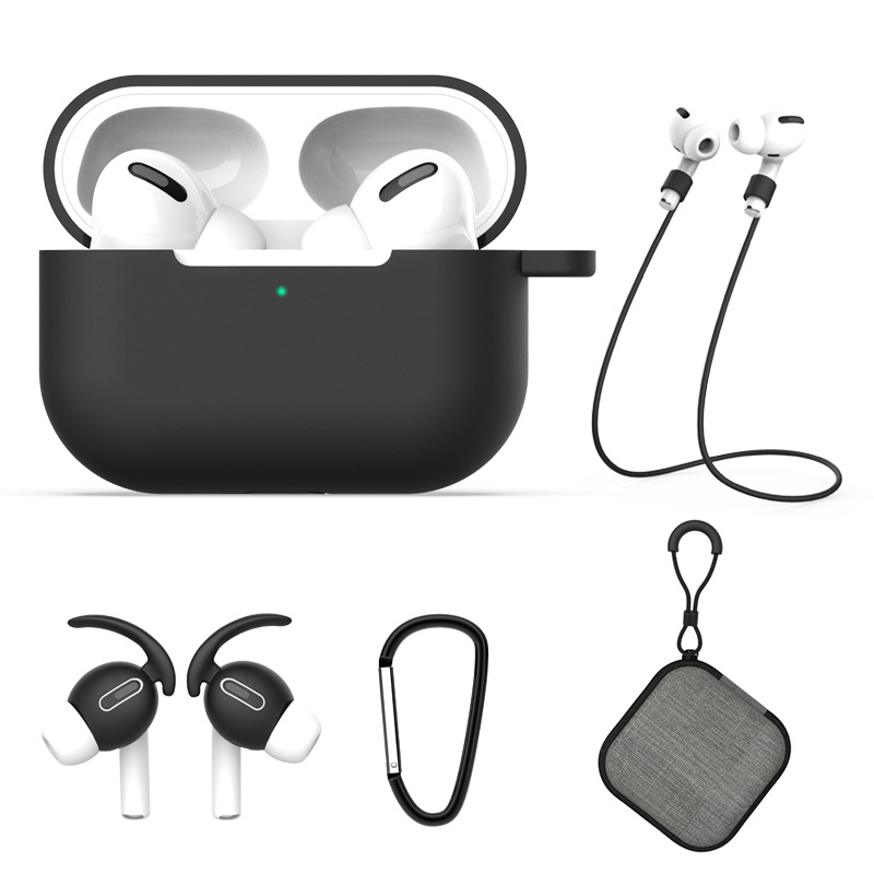 【5件套】airPods Pro保護套耳機殼AirPodspro3蘋果airpods液態硅膠pro無線藍牙盒超薄軟2代軟