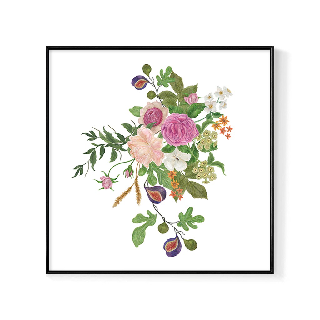 野薔薇 畫 沙發背景 掛畫 海報 方形掛畫 薔薇 複製畫 蝦皮購物