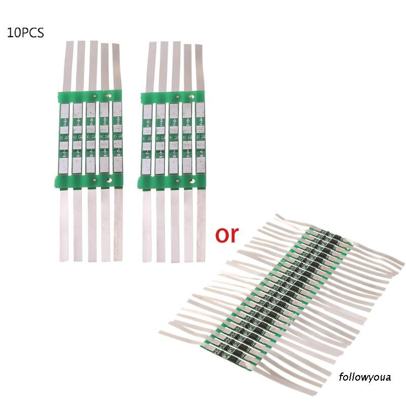 Fol 10pcs3.7V 3A BMS保護板適用於1S 18650鋰電池保護板