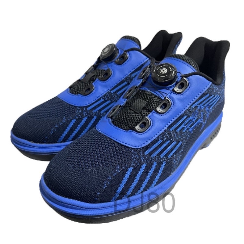 LANEWOLF [旋鈕鞋帶]針織右手男版保齡球鞋(BOA2藍色)