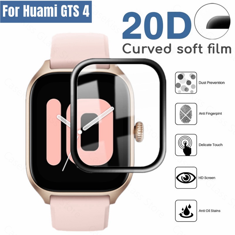 Huami Amazfit GTS 4 保護膜  Amazfit GTS 4 智能手錶屏幕保護膜 全屏覆蓋保護貼