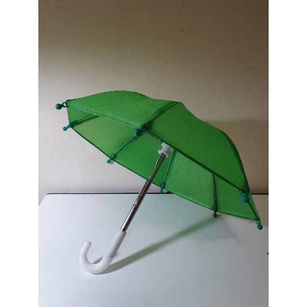 一支小雨傘 手機雨傘 綠色小傘