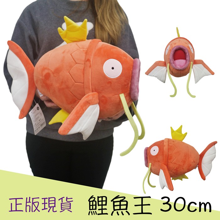 正版現貨 鯉魚王娃娃 寶可夢 神獸 火箭隊 鯉魚王玩偶 鯉魚王抱枕 鯉魚王絨毛娃娃 鯉魚娃娃 魚造型娃娃【高弟街百貨】