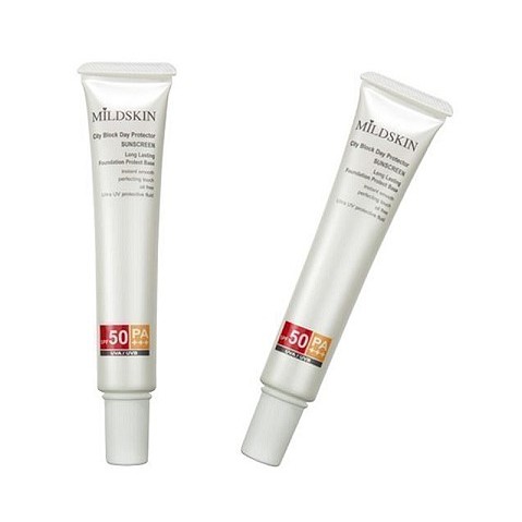 ╭＊早安101 ＊╯MILDSKIN 防曬晴天娃娃霜【MILDSKIN 潤色無感防曬粉底 SPF50 PA+++】出清