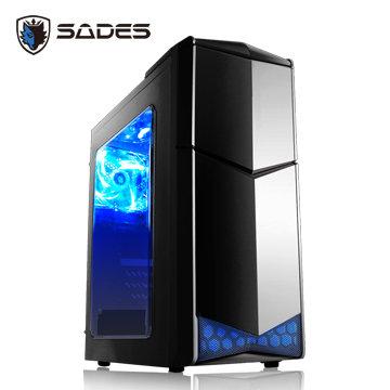 SADES (有詢問價)賽德斯 巴風特-M 中巴 黑 (1大5小)電腦機殼