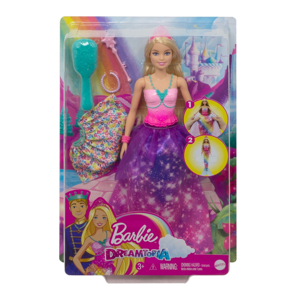 MATTEL美泰兒 Barbie芭比娃娃 - 芭比夢托邦時尚可轉造型系列-芭比