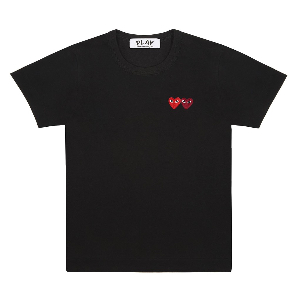 PLAY With Double Heart TEE 短袖T恤【MF SHOP】