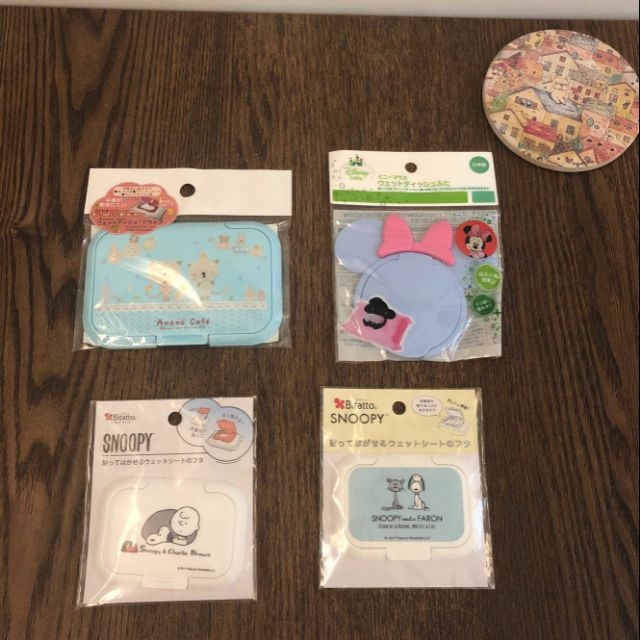 【Fashion Guide】日本Bitatto Anano/ 米妮/ Snoopy 重複使用 濕紙巾蓋