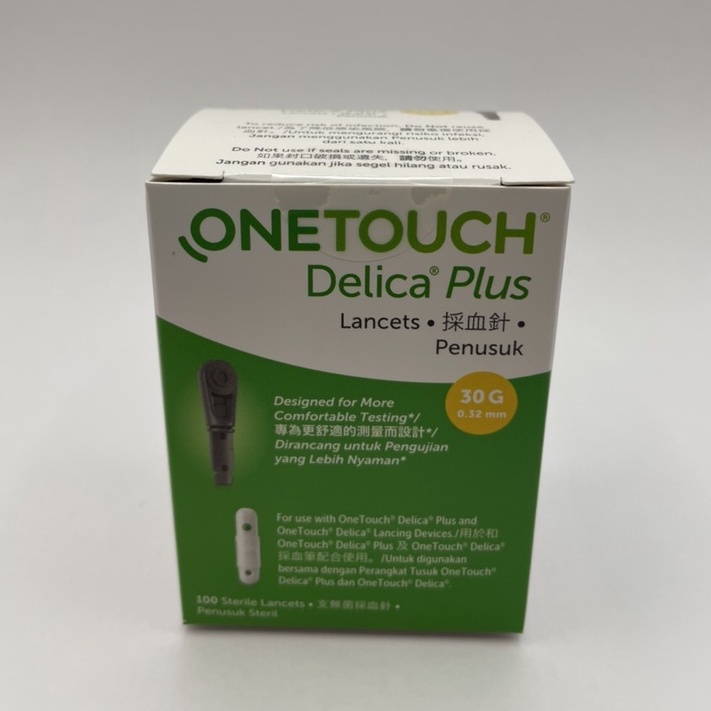 【採血針 穩豪智優型專用】ONETOUCH Delica Plus 速適採血針 100支/盒