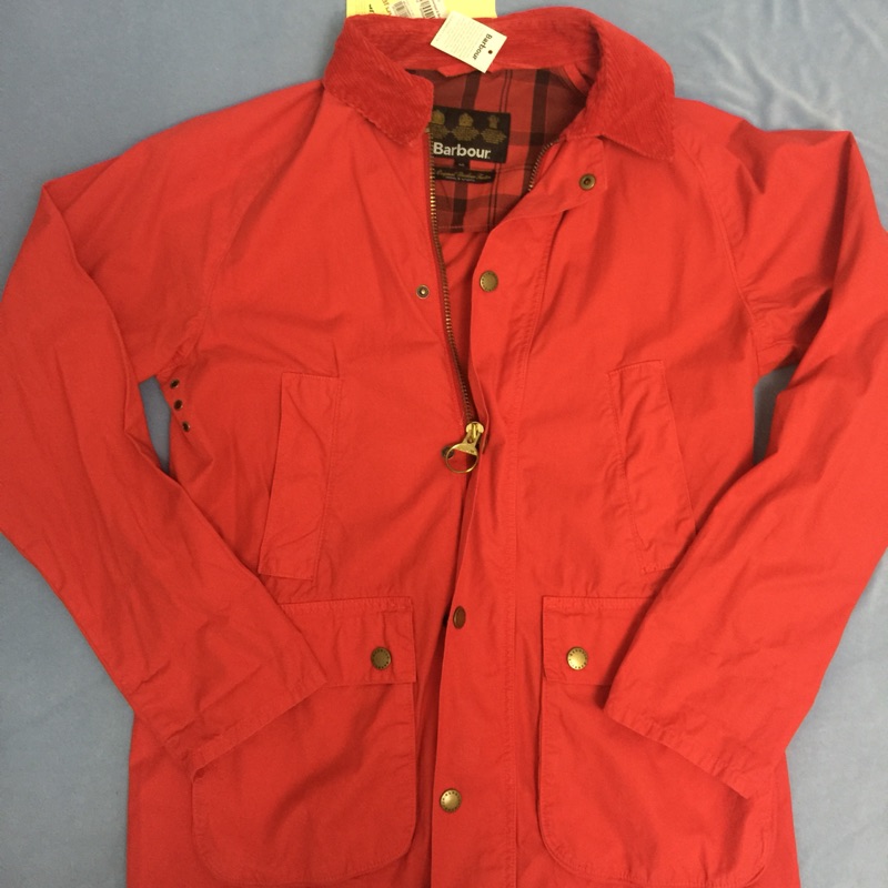 Barbour Overdyed Sl Bedale(Red) Jacket COTTON Size 40