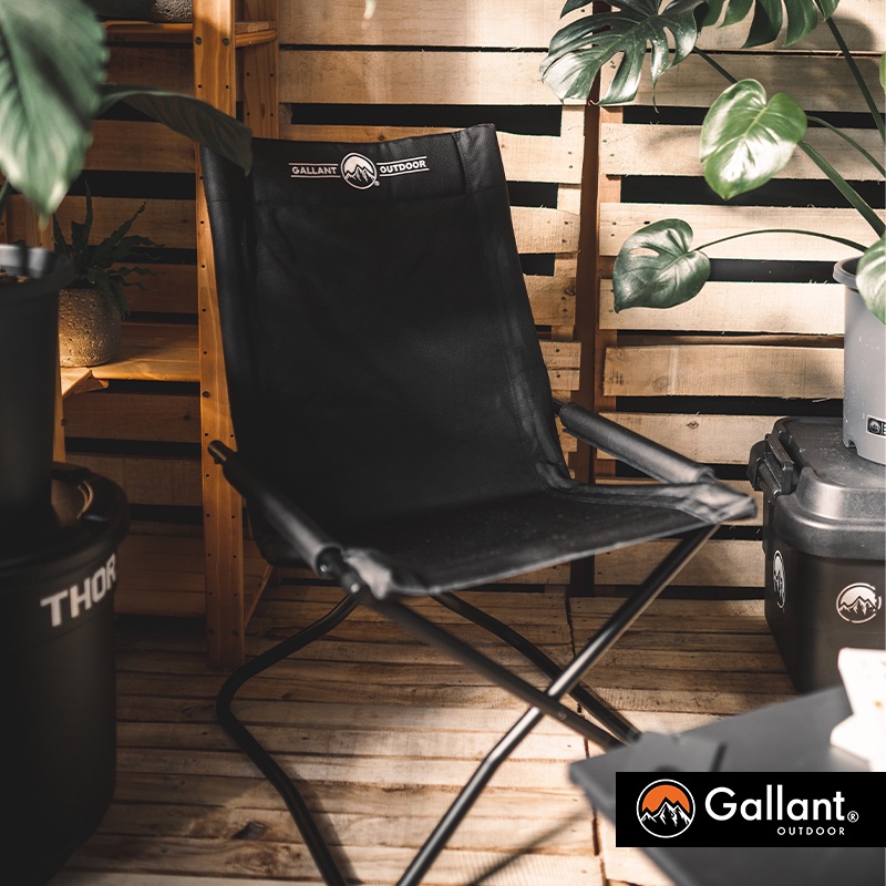 【彈藥庫】Gallant Outdoor® BLACK Label 鋁合金 露營椅 折疊椅 高背 椅
