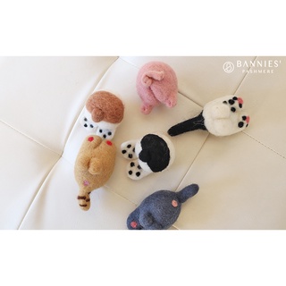 [BANNIES] 動物造型 可愛磁鐵 原創設計 尼泊爾手工 氣質款羊毛氈磁鐵 杯墊 可吸附在冰箱上 冰箱貼