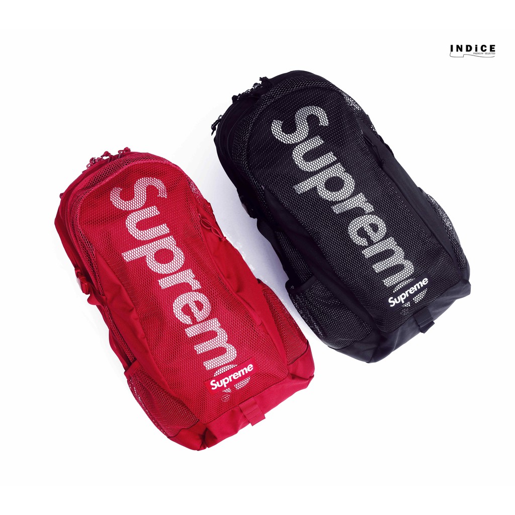 INDiCE ↗ 2020 S/S Supreme 48Th Backpack 後背包 背包 黑色/暗紅色