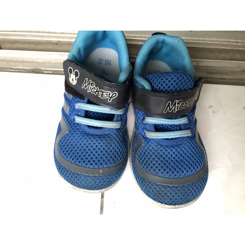 《二手商品》男童  迪士尼米奇童鞋（藍色） 16cm /miffy米兔 藍色童鞋 15.5cm /休閒鞋