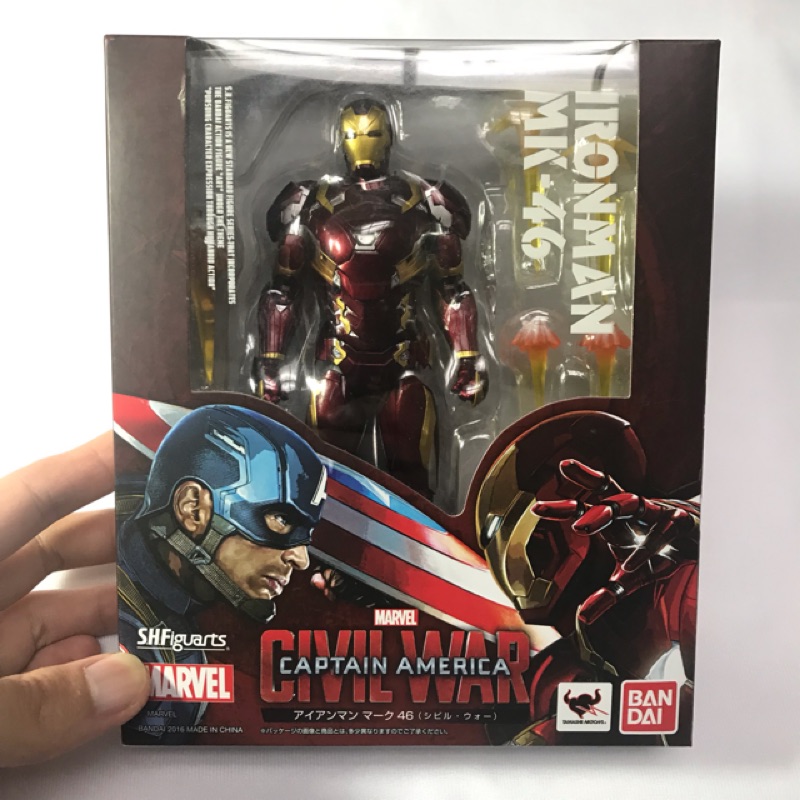 (含運)SHF 鋼鐵人 MK46 內戰 美國隊長3 s.h.figuarts 復仇者聯盟 漫威 MARVEL