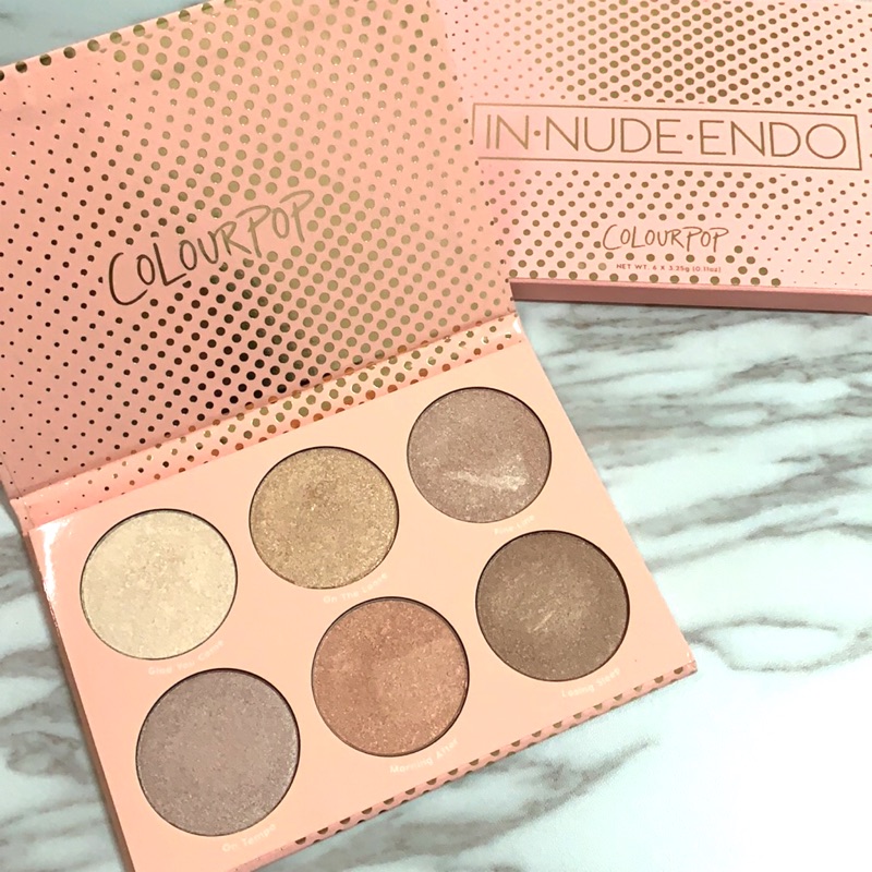 Colourpop in nude endo highlight 打亮 打亮盤 高光盤