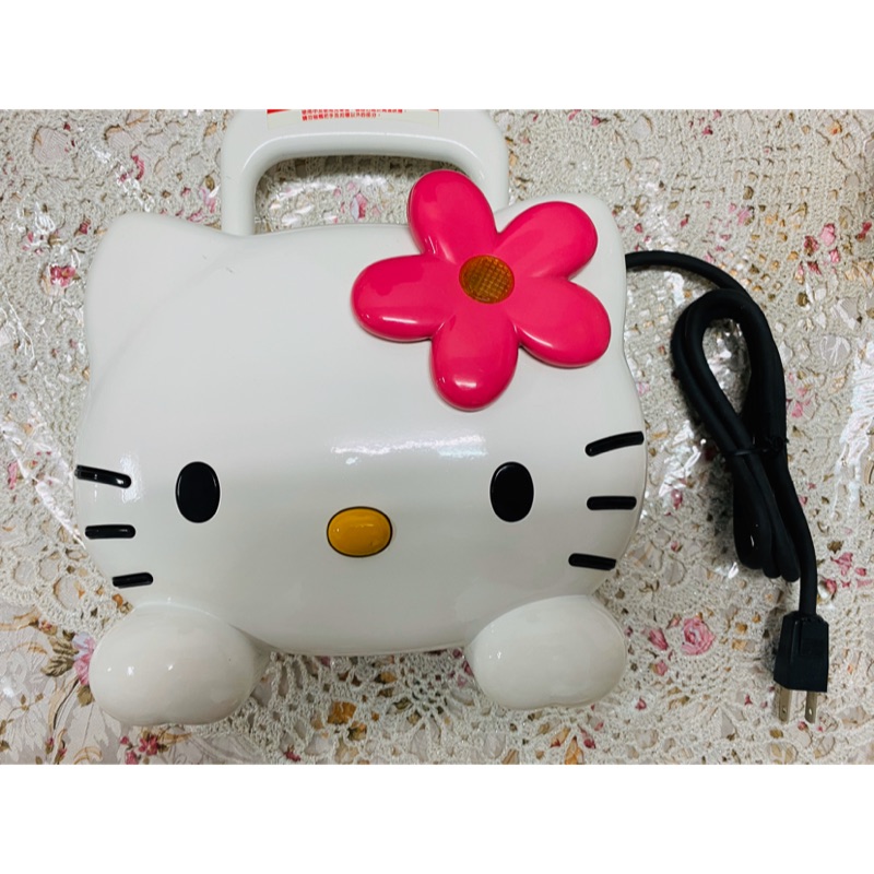 二手 Hello Kitty HTR-306 電熱夾式烤盤(三明治機)