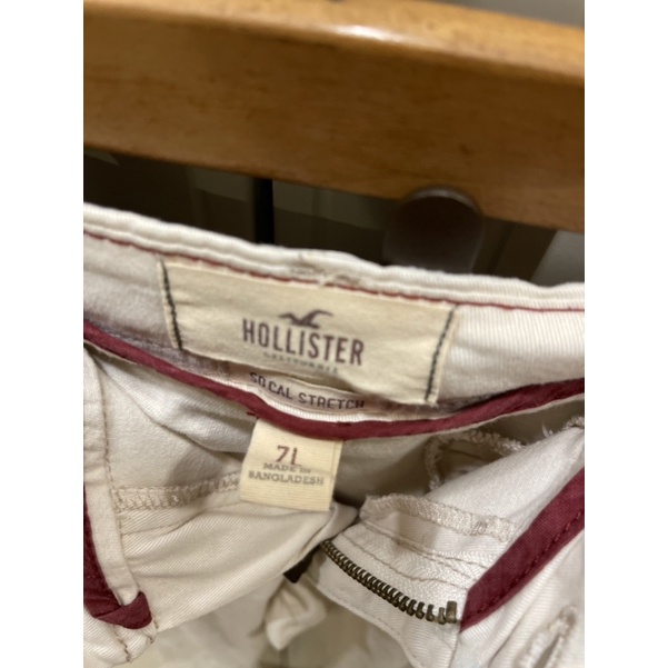 美國帶回 Hollister 白色長褲牛仔褲 二手 顯瘦