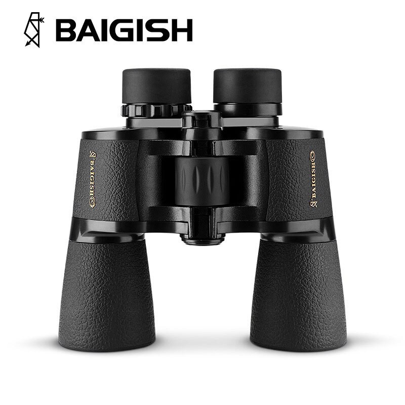 Baigish 20X50 雙筒望遠鏡高品質 28mm 大目鏡廣角中央變焦夜視望遠鏡金色狩獵類型