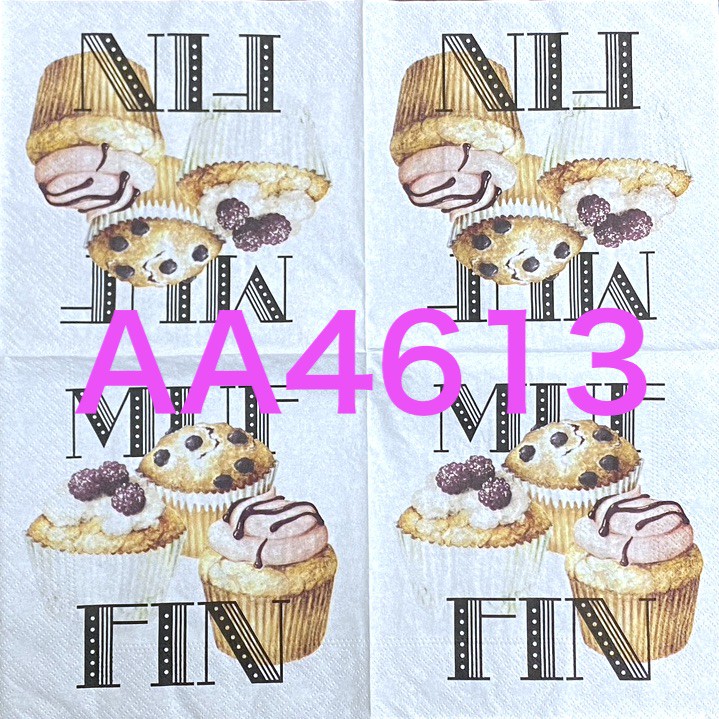 波弟彩繪拼貼/蝶古巴特/餐巾紙/AA4613/甜點麵包/每張10元