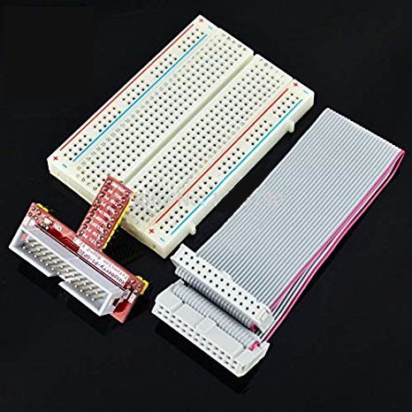 現貨 最新版 Raspberry Pi GPIO 26P 轉接板V3.0+排線+400孔麵包板 (Pi Model A)