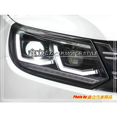 ※ 鑫立汽車精品 ※ VW TIGUAN 13-15年 R20款 LED總成大燈 跑馬 流水 魚眼 大燈 頭燈 副廠件