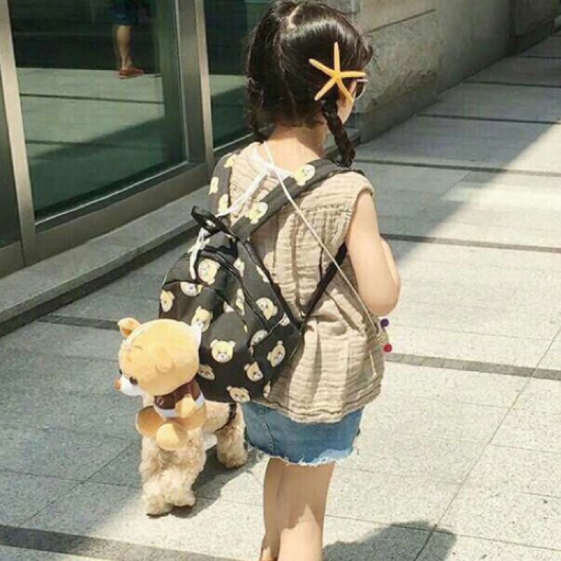 現貨 韓國熊娃娃幼兒童背包幼童後背包兒童背包娃娃背包男女童通用 蝦皮購物