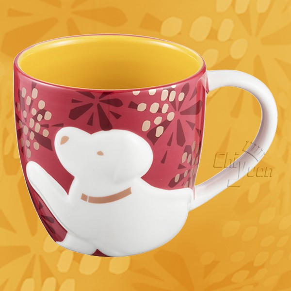 Starbucks 台灣星巴克 2018 生肖狗年 狗 狗年馬克杯 12oz 旺旺 來福 好運到