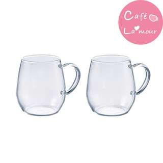 HARIO 玻璃馬克杯 2入組-360ml ( RDM-1824)