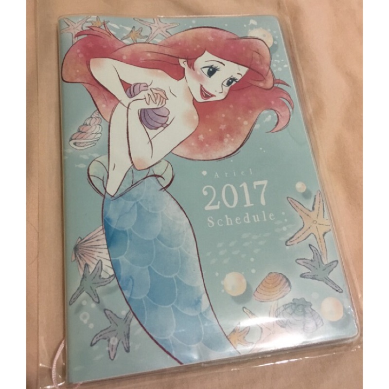 2017 迪士尼系列 美人魚公主 年度日誌本 手扎 B6 現貨