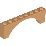 LEGO 樂高 零件 3308 16577 牛奶糖色 拱形拱門磚 1x8x2 6170954 6313662