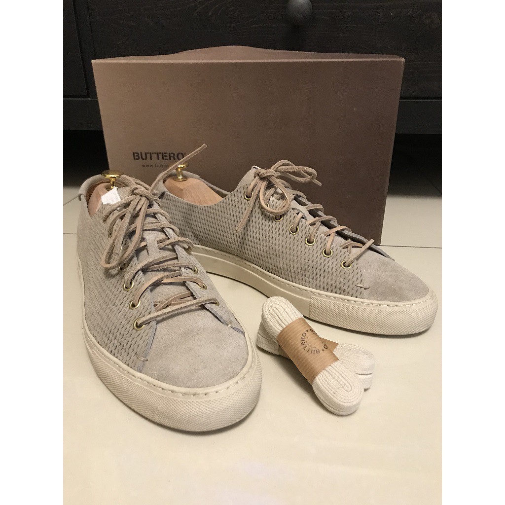 9成5新 Buttero Tanino Sneaker 灰色麂皮休閒鞋 尺寸:EU44