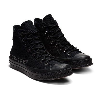 CONVERSE Chuck 70 GORE-TEX® HI 男女段 黑色 防潑水 帆布鞋 162350C