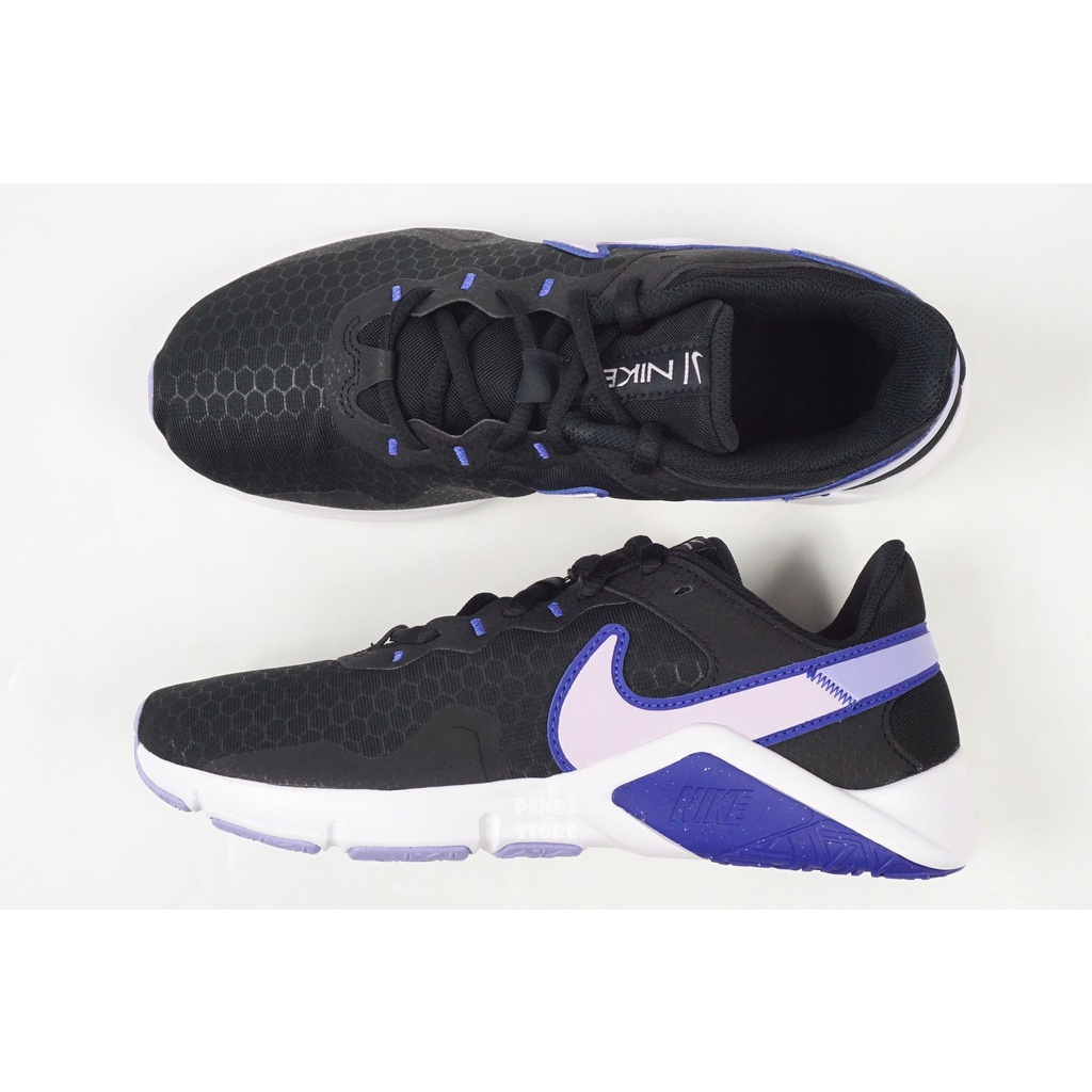 胖達）NIKE LEGEND ESSENTIAL 2 運動 慢跑鞋 CQ9545-009 黑紫 女鞋