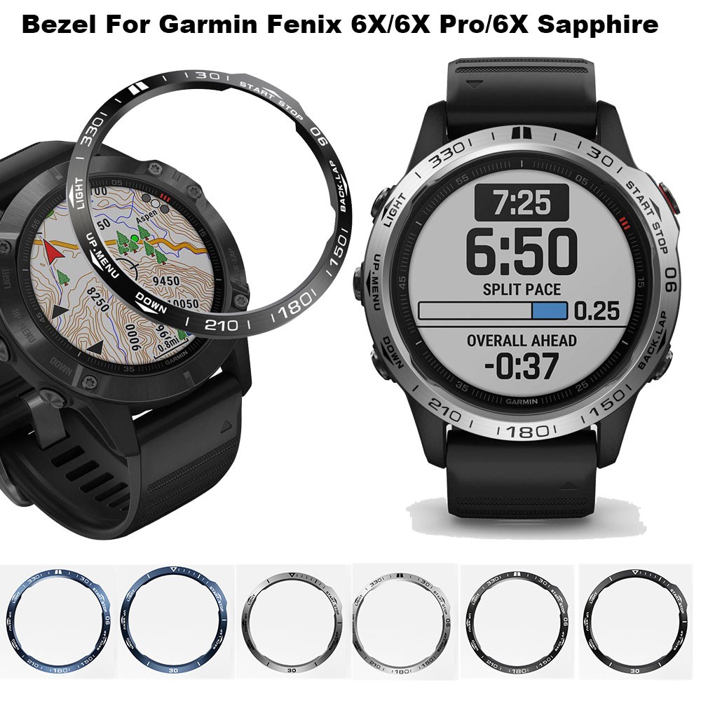 適用於佳明Garmin Fenix 6x/6x Pro/Fenix 6x sapphire 手錶表圈 保護圈 屏幕保護套