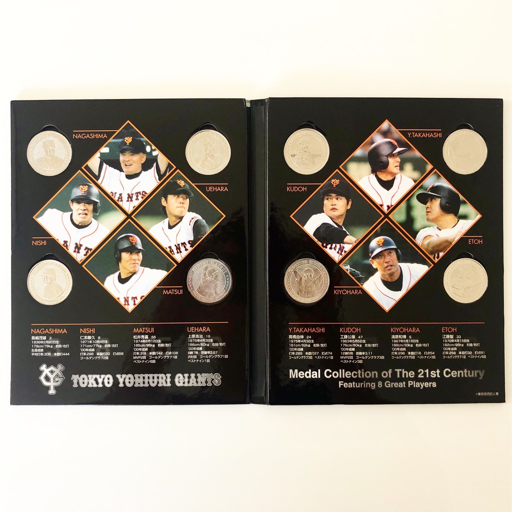 野球時光 Npb 日本職棒讀賣巨人00年紀念幣套組3入 蝦皮購物