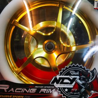 motors-全新品俗賣，勁戰125.ncy鍛造ES-A3後鼓框12吋.金色.CNC質感。勁戰125(1-3代)都適用