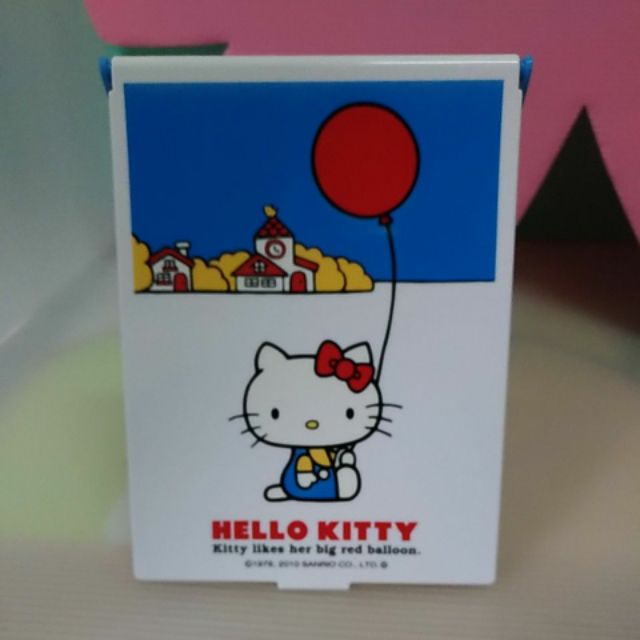 Hello kitty 鏡子 化妝鏡 隨身摺疊立鏡